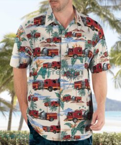 Bentonville, Arkansas, Bentonville Fire Department Hawaiian Shirt image Bentonville, Arkansas, Bentonville Fire Department Hawaiian Shirt Product Photo 3