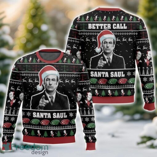 Better call Santa Saul Christmas Ugly Christmas Sweater 3D All Printed Sweater Christmas Gift Product Photo 1