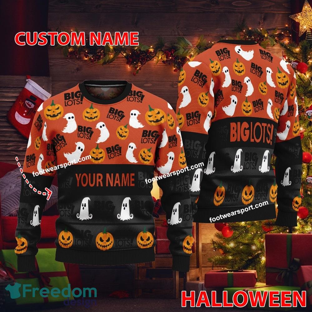 BIG LOTS Custom Name Halloween Knitted Christmas Sweater For Fans image BIG LOTS Custom Name Halloween Knitted Christmas Sweater For Fans - BIG LOTS Custom Name Halloween Knitted Christmas Sweater For Fans