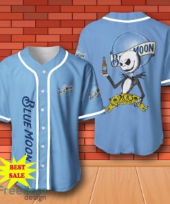Blue Moon Halloween Jack Skellington Nightmare Baseball Jersey for All Genders