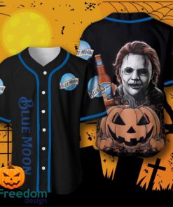 Blue Moon Michael Myers Halloween Costume Baseball Jersey For Men And Women