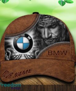 BMW Car All Over Print Jesus Brown 3D Cap And Hat For Fans Gift