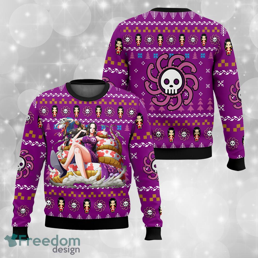 Boa Hancock One Piece Ugly Sweater Gift For Christmas image Boa Hancock One Piece Ugly Sweater Gift For Christmas - Boa Hancock One Piece Ugly Sweater Gift For Christmas