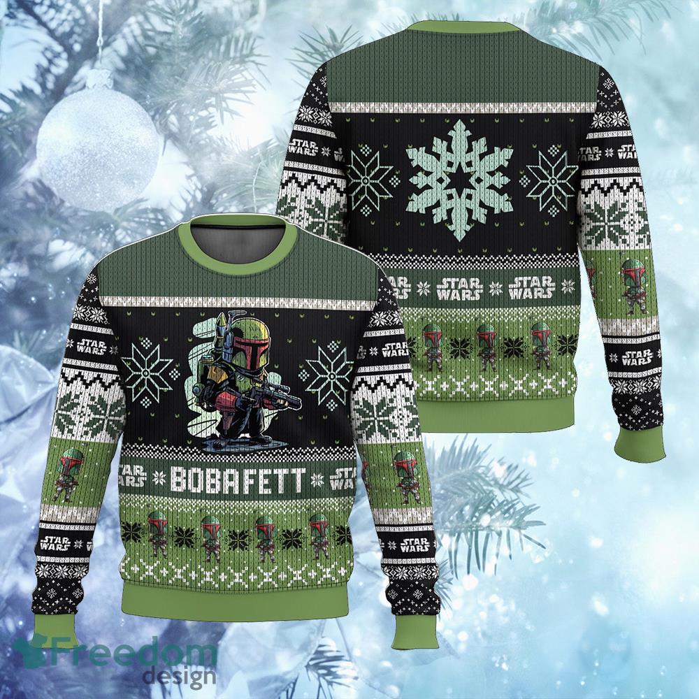 Boba Fett Star Wars Ugly Sweater Ugly Christmas 3D Sweater Gift For Men And Women image Boba Fett Star Wars Ugly Sweater Ugly Christmas 3D Sweater Gift For Men And Women - Boba Fett Star Wars Ugly Sweater Ugly Christmas 3D Sweater Gift For Men And Women