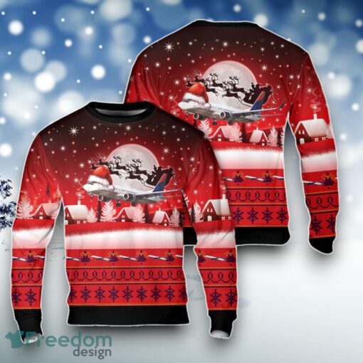 Boeing 737 Next Generation Delta Airlines Boeing 737-800 Christmas Ugly Sweater For Men Women Product Photo 1