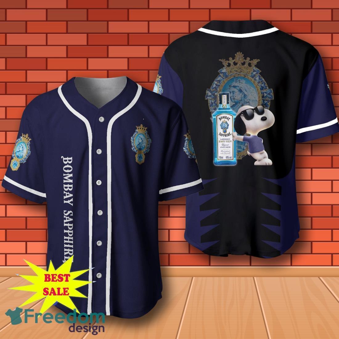 Bombay Sapphire Snoopy Baseball Jersey for All Genders image Bombay Sapphire Snoopy Baseball Jersey for All Genders Product Photo 1