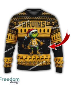Boston Bruins New Grinch Ugly Christmas 3D Sweater Gift For Men And Women