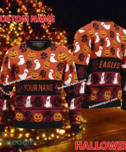 Boston College Eagles Custom Name Halloween Ugly Xmas Sweater For Fans
