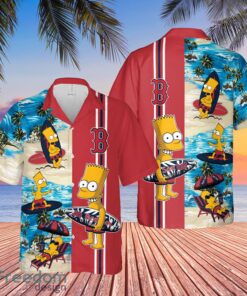 Boston Red Sox Bart Simpson Hawaiian Shirt Funny For Men Women Fans