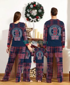 Boston Red Sox Custom Name Pajamas Set For Family Sport Team Pajamas Christmas Gift Product Photo 2