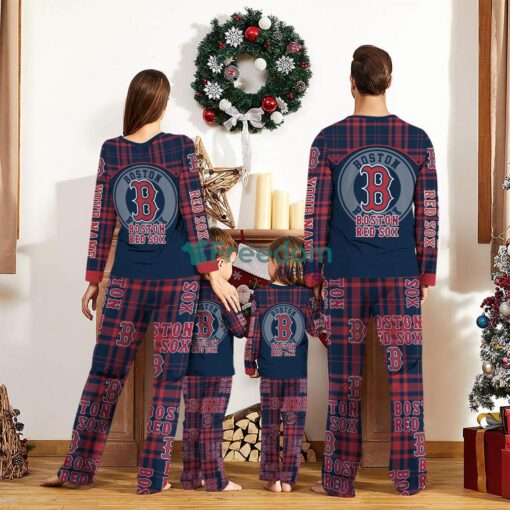 Boston Red Sox Custom Name Pajamas Set For Family Sport Team Pajamas Christmas Gift Product Photo 2