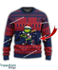 Boston Red Sox Multi Grinch Knitted Christmas Sweater Gift For Men And Women