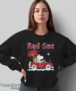 Boston Red Sox Snoopy And Woodstock Driving Car Cute Snoopy Limited Edition Shirt - Sweatshirt