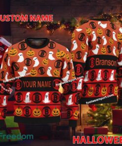 Branson Tractor Personalized Halloween Ugly Christmas Sweater AOP Gift For Adult