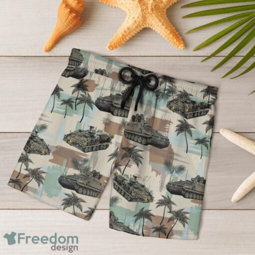 British Army Alvis Stormer HVM Combat Vehicle Hawaiian Shirt And Shorts Beach Gift Product Photo 3