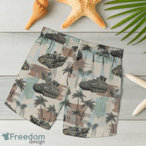 British Army Alvis Stormer HVM Combat Vehicle Hawaiian Shirt And Shorts Beach Gift Product Photo 4