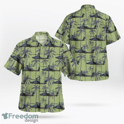 British Army Boeing AH-64E Guardian Hawaiian Shirt Beach Shirt Product Photo 1