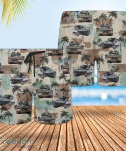 British Army Warrior Tracked Armoured Vehicle Hawaiian Shirt And Shorts Beach Gift Product Photo 2