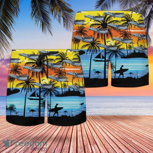 Britten-Norman Defender Hawaiian Shirt And Shorts Beach Gift Product Photo 2