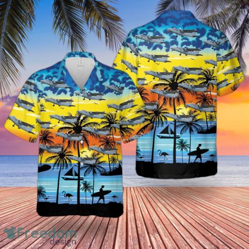 Britten-Norman Defender Hawaiian Shirt And Shorts Beach Gift Product Photo 1