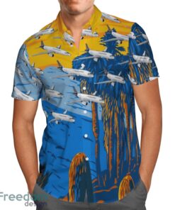 Brussels Airlines Airbus A319-100 Hawaiian Shirt Beach Shirt Product Photo 2