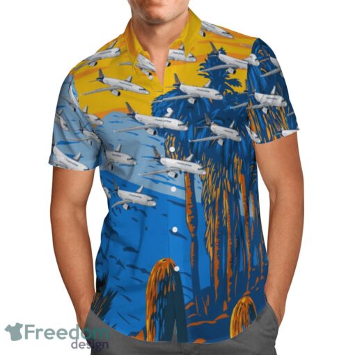 Brussels Airlines Airbus A319-100 Hawaiian Shirt Beach Shirt Product Photo 2