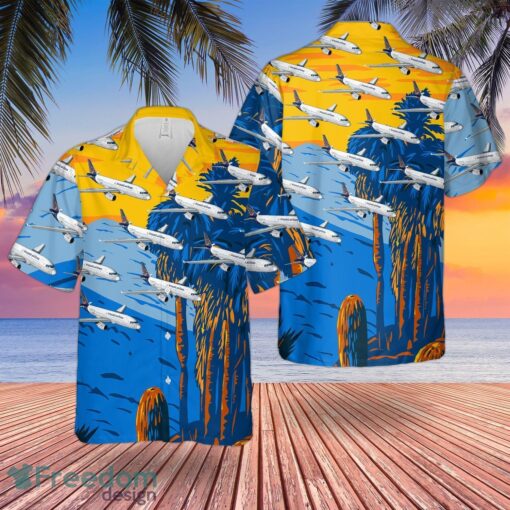 Brussels Airlines Airbus A319-100 Hawaiian Shirt Beach Shirt Product Photo 1