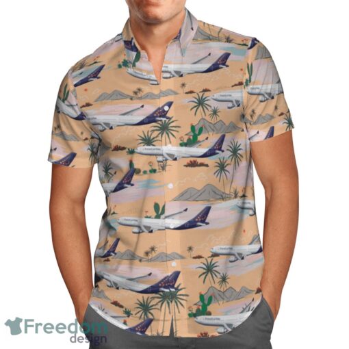 Brussels Airlines Airbus a330-300 Hawaiian Shirt Beach Shirt Product Photo 2