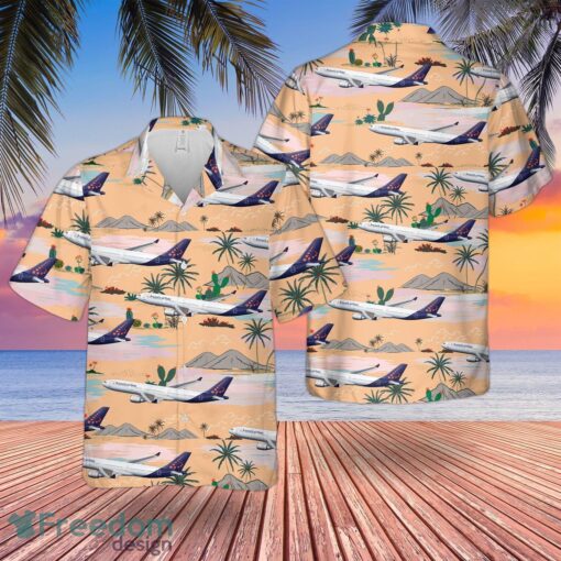 Brussels Airlines Airbus a330-300 Hawaiian Shirt Beach Shirt Product Photo 1