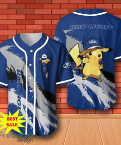 Bud Light Beer Pikachu Pokemon Baseball Jersey for All Genders