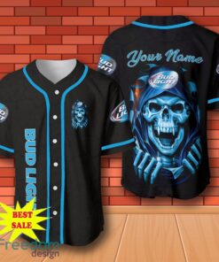 Bud Light Beer Skull Personalized Baseball Jersey for All Genders
