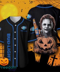 Bud Light Michael Myers Halloween Costume Baseball Jersey For Men And Women