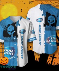Bud Light Skull Baseball Jersey For Men And Women