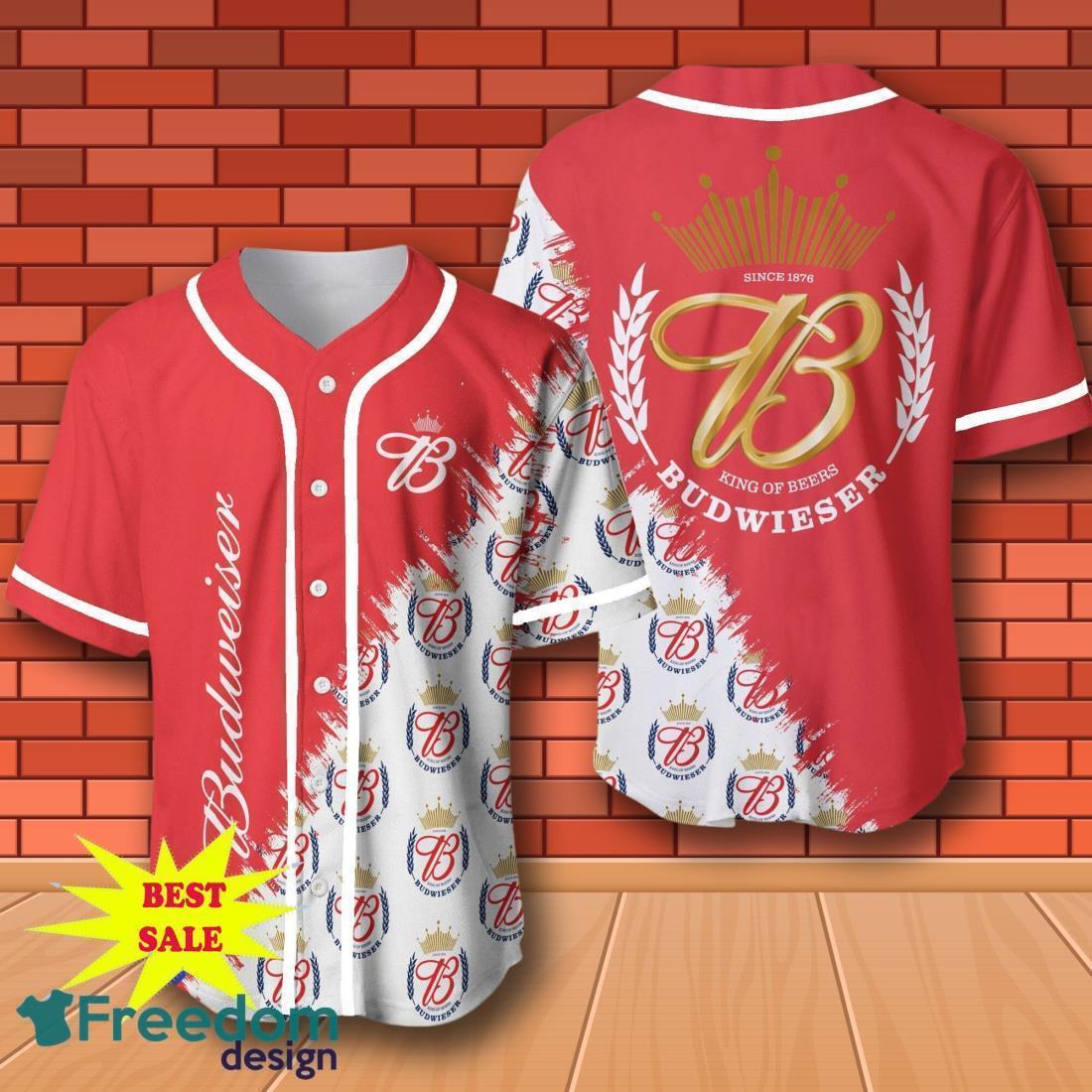 Budweiser Baseball Jersey for All Genders image Budweiser Baseball Jersey for All Genders Product Photo 1