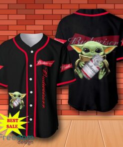 Budweiser Beer Baby Yoda Baseball Jersey for All Genders