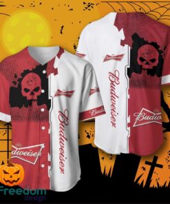 Budweiser Skull Baseball Jersey For Men And Women