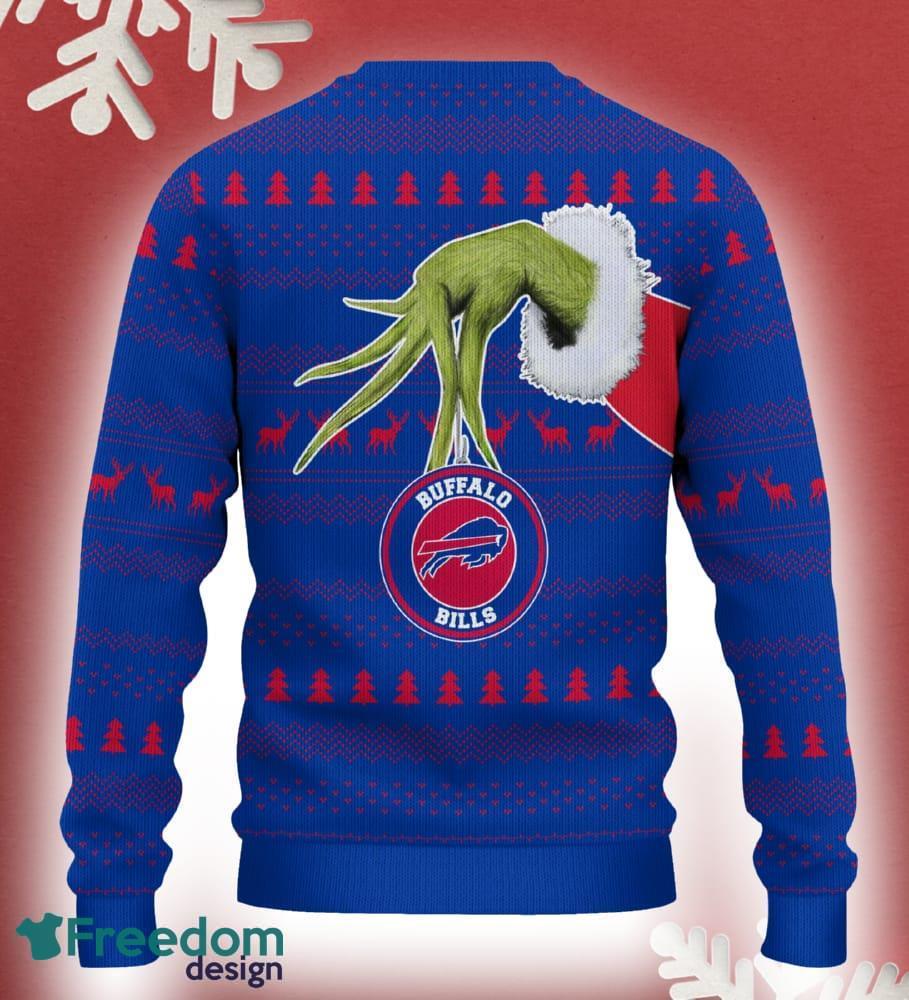 Buffalo Bills Grinch Driving Funny 3D Ugly Christmas Sweater For Men Women image Buffalo Bills Grinch Driving Funny 3D Ugly Christmas Sweater For Men Women - Buffalo Bills Christmas Sweater Grinch Driving Photo 3