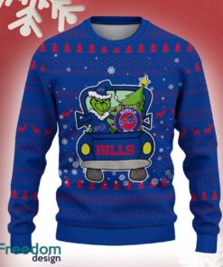 Buffalo Bills Grinch Driving Funny 3D Ugly Christmas Sweater For Men Women
