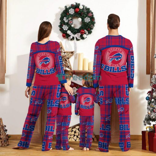 Buffalo Bills Pajamas Set Gift For Family Custom Name Football Team Christmas Holiday Gift Product Photo 2