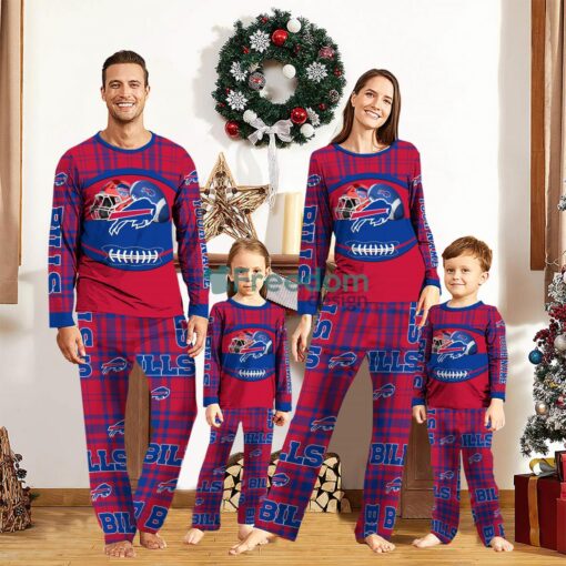 Buffalo Bills Pajamas Set Gift For Family Custom Name Football Team Christmas Holiday Gift Product Photo 1