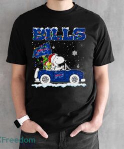 Buffalo Bills Snoopy And Woodstock Driving Car Cute Snoopy Limited Edition Shirt - Black Unisex T-Shirt