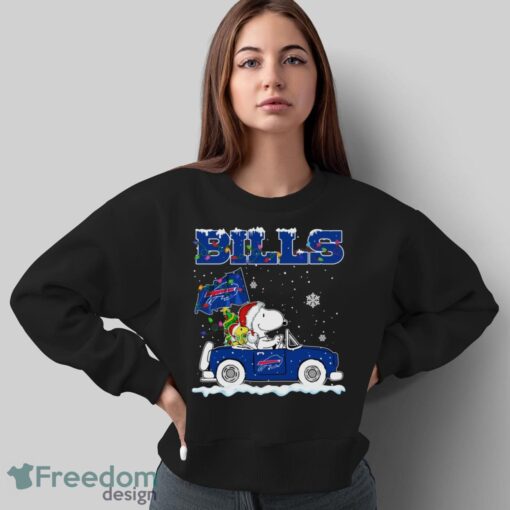 Buffalo Bills Snoopy And Woodstock Driving Car Cute Snoopy Limited Edition Shirt - Sweatshirt