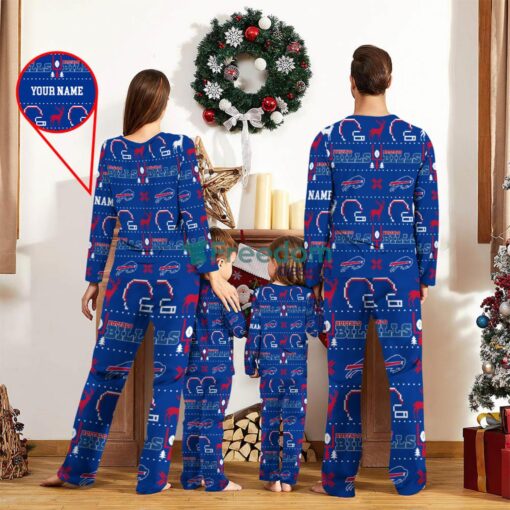 Buffalo Bills Sport Team Logo Pajamas Set Family Christmas Gift Custom Name Special Gift Product Photo 2