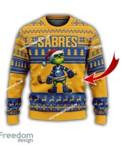Buffalo Sabres Grinch Style Ugly Christmas Sweater Gift For Adult
