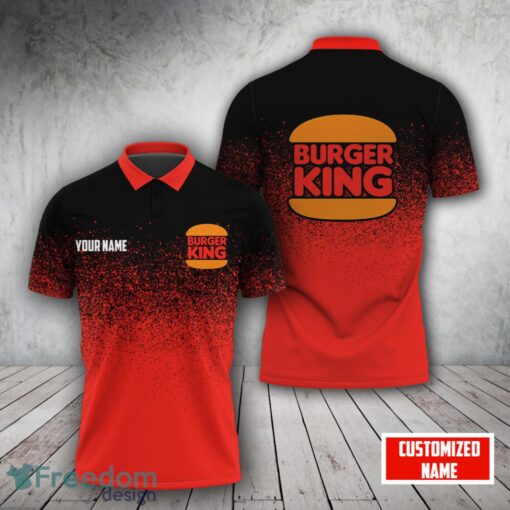 Burger King For Fans 3D Polo Shirt Custom Name Product Photo 1