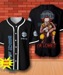 Busch Latte Pennywise Halloween Baseball Jersey for All Genders