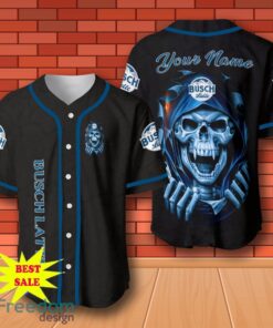 Busch Latte Skull Personalized Baseball Jersey for All Genders