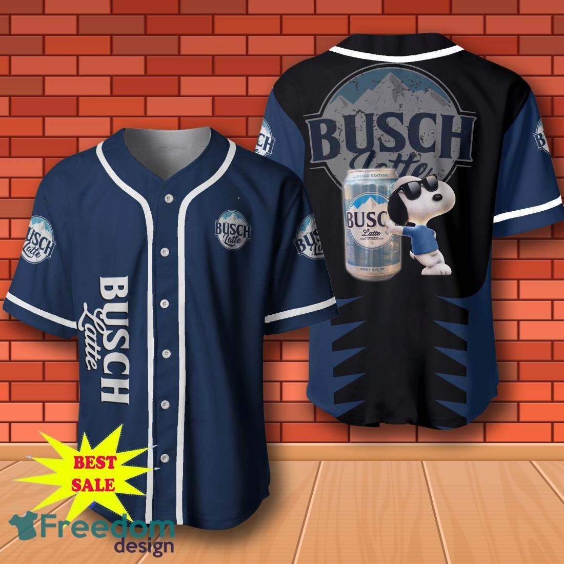 Busch Latte Snoopy Baseball Jersey for All Genders image Busch Latte Snoopy Baseball Jersey for All Genders Product Photo 1