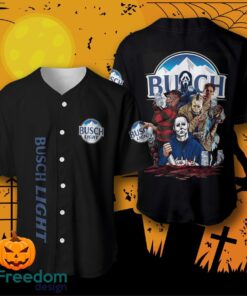 Busch Light Halloween Horror Characters Baseball Jersey For Men And Women