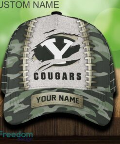 BYU Cougars 3D Hat And Cap Beach Design Camo Green For Fans Gift Custom Name